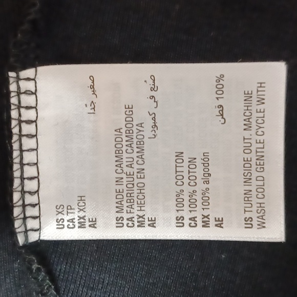 Karen Scott Women's Cotton Studded V-Neck Top, Deep Black - Picture 9 of 10